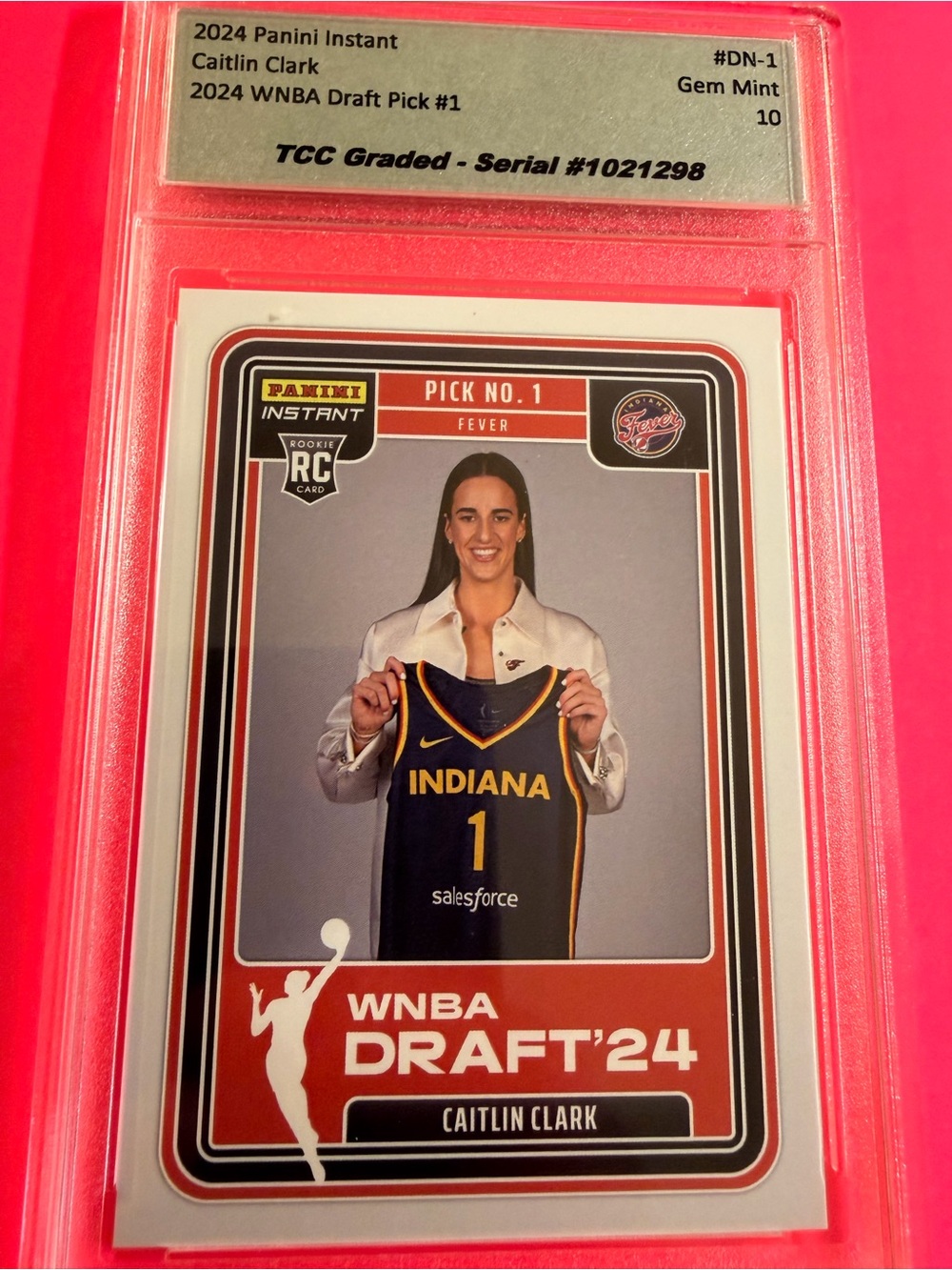 Panini 2024 WNBA Draft Caitlin Clark Rookie Card - Navy/Yellow